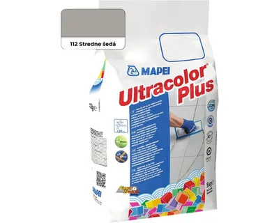 Obrázok produktu pre Škárovacia hmota Mapei Ultracolor Plus 112 šedá stredná, 5 kg