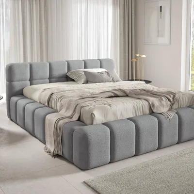 Zdjęcie produktu dla Łóżko tapicerowane NUBO Premium 140x200 cm z pojemnikiem na pościel - QUELLE 83