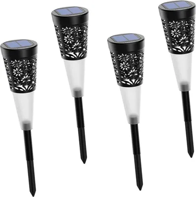 Obrázok produktu pre GLOBIZ LED solárna lampa - 5 LED - zapichovacia - 600 mAh - 4 ks / balenie