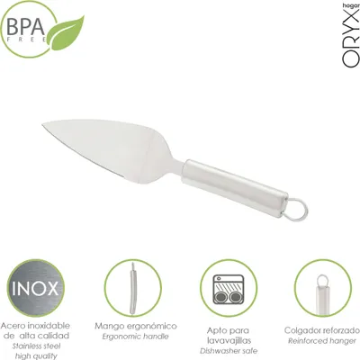 Immagine prodotto di Spatola per dolci in acciaio inox, 5,5 x 26,5 (H) cm.