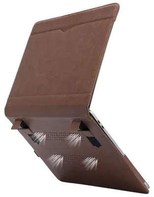 Image de Solidchoice - Étui pour ordinateur portable MacBook Air 15,3 pouces avec puce M2, en polyuréthane (PU)