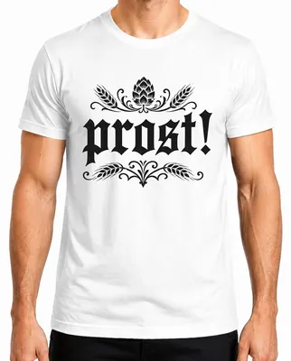 Productafbeelding van Proost! Hopfen Gerste Bierfestival. Traditioneel kledingstuk voor het : heren T-shirt, wit, maat M
