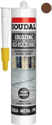 Produktbild von 290ml SOUDAL COLOZINC Blechkleber Blechpfannenkleber Dachdecker Braun