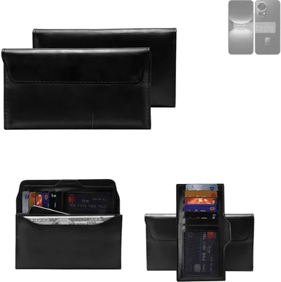 Produktbild von K-S-Trade Handy Hülle kompatibel mit Huawei nova 12 Pro Schutz Hülle Tasche Schutz Case Handytasche Kunstleder schwarz, 1x