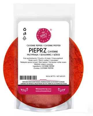 Zdjęcie produktu dla Pieprz Cayenne Winoszarnia 1kg Ostra Papryka Pikantna Przyprawa Mielona