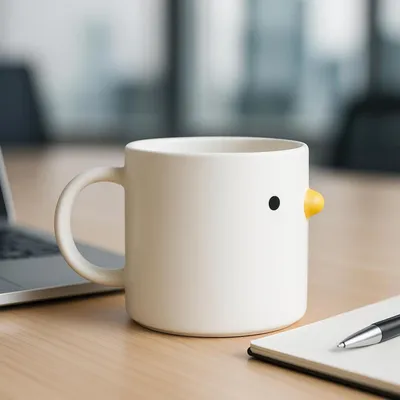 Image de Tasse en céramique avec motif de poulets, 410 ml, 1 pièce
