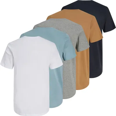 Produktbild von 5er Pack JACK & JONES Herren T-Shirts Tee SS Crew Neck