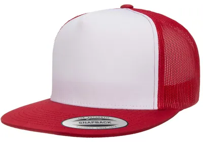 Immagine prodotto di Yupoong - Cappellino trucker "Classic" FK1760 (taglia unica) (bianco/rosso)