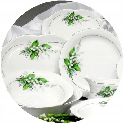 Produktbild von MALCER Salatschüssel rund Kamelia 26cm Porzellan