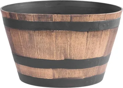 Produktbild von PROREGAL Blumentopf 50x30cm Holz-effekt, Fass