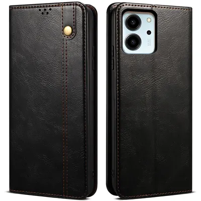 Obrázek produktu pro Pouzdro pro Honor 80 SE, kožené flip pouzdro peněženka s funkcí stojánku černé