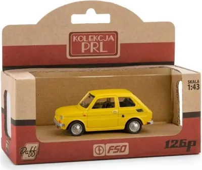 Produktbild von Fiat 126p - gelb DAFFI 1:43
