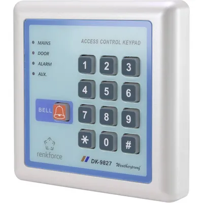 Produktbild von Renkforce 1582598 Digitales Codeschloss Oberflächenmontage Set 12 V IP65 mit beleuchteter Tastatur