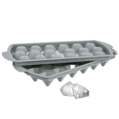 Image de ORION Moule à glaçons Moule pour glaçons avec couvercle DIAMANTS
