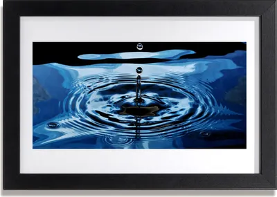Produktbild von Bild 30x20 MDF-Rahmen Wandkunst Wasser-Kunst