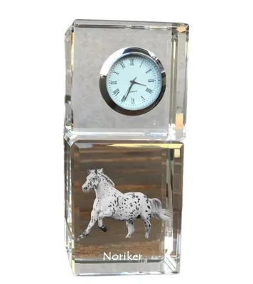 Productafbeelding van Noriker kristallen klok met paard Art-Dog