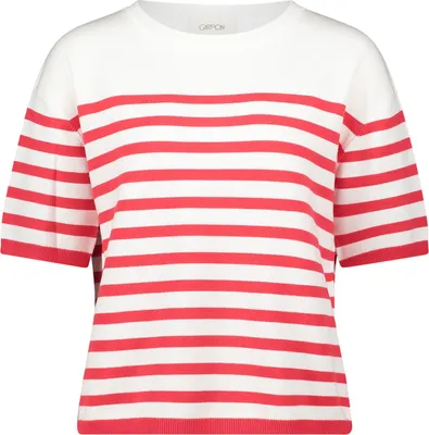 Produktbild von Cartoon (230) Strickpullover Kurz 1/2 Arm Cream/Red Cream/Red 42