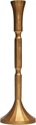 Produktbild von INNA-Glas Metall Kerzenständer Venita, Gold, 41,5 cm, Ø 13 cm - Kerzenhalter