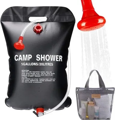 Produktbild von ASANMU®️ 20L Solar Dusche - Tragbare Camping Dusche - Warmwasser Duschsack mit Sonnenheizung - Ideal für Reisen und Outdoor-Aktivitäten