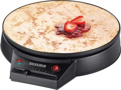 Image de Crêpière Électrique SEVERIN CM2198, Diamètre 30cm, Thermostat Réglable, 1000W