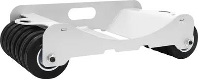 Obrázek produktu pro Pomůcka pro manipulaci s vozidly – vozík na pneumatiky do garáže – nosnost 2041 kg – 14 pevných koleček – ocelová konstrukce (4 mm) – rozměry 60 x 32,9 x 17 cm – stříbrná barva