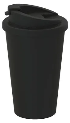 Immagine prodotto di Tazza da caffè "Premium Deluxe" Tazza termica a doppia parete in plastica da 350 ml - Tazza da caffè To-Go con coperchio  Germany - Bianco