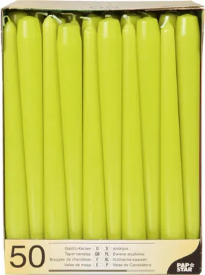 Produktbild von Papstar 81113, Rund, Grün, Limette, 7 h, 50 Stück(e)