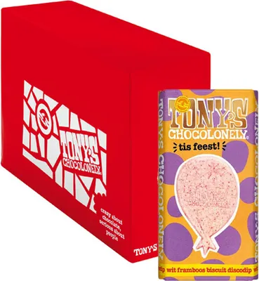 Produktbild von Tony's Chocolonely - Schokolade Tony Chocolonely Tis Party Bar 180gr | Stück A 180 Gramm | 15 Stücke