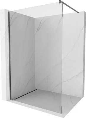 Produktbild von Mexen Kioto Walk-in-Duschwand 75 x 200 cm, transparent 8 mm, gun metal gebürstet - 800-075-101-66-00
