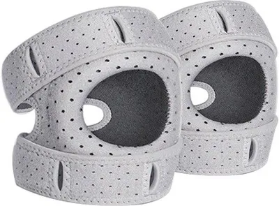 Image de Genouillère de sport, taille L, grise, unisexe