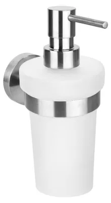 Produktbild von Sapho X-STEEL Seifenspender 230ml, Milchglas, Edelstahl matt