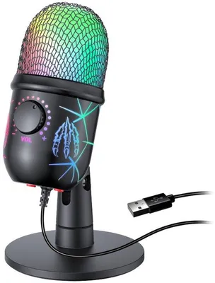 Immagine prodotto di Microfono da gioco USB con microfono a condensatore, per PC, Mac, PS4, PS5 e podcast