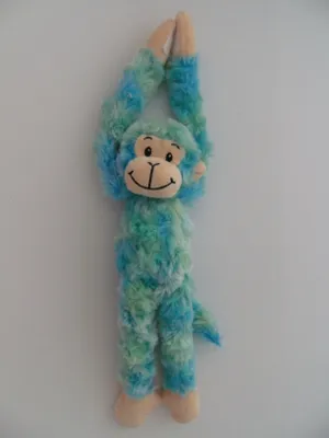 Produktbild von Plüschtier Affe 40 cm, türkis, Hängeaffe Affen Hängeaffen Kuscheltiere Stofftiere Klettband