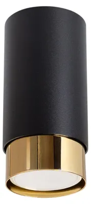 Immagine prodotto di Lampada da soffitto NERO 12,5 nero/oro 1xGU10 10W acciaio 12.5x6x6cm Sollux Lighting