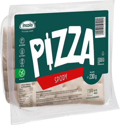 SPODY DO PIZZY BEZGLUTENOWE (3 szt.) 230 g - INCOLA