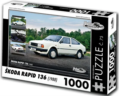 Obrázek produktu pro Puzzle č. 75 - ŠKODA RAPID 136 (1988) 1000 dílků