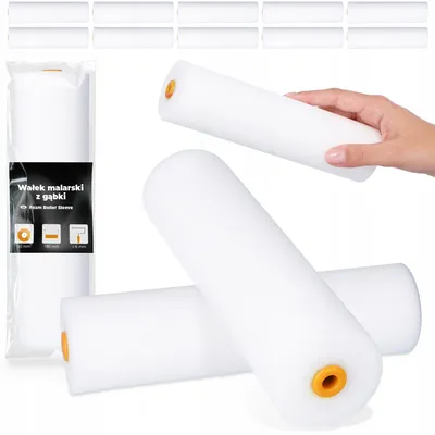 Produktbild von TRCR Schaumstoff-Farbwalzen-Ersatz 18 cm 10er Set
