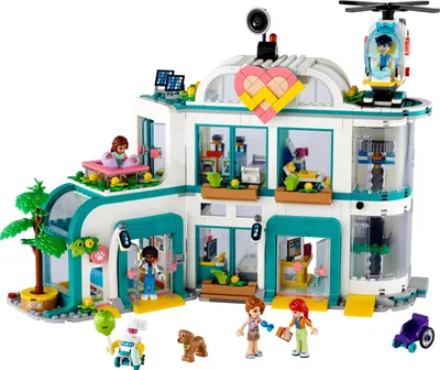 Produktbild von LEGO Friends Heartlake City Krankenhaus, Set mit Spielzeug-Hubschrauber und Figuren inkl. Autumn und Hund, Arzt-Spielzeug für Kinder, Geschenk für Mädchen und Jungen ab 7 Jahren 42621