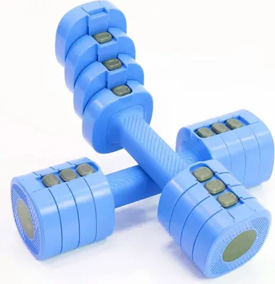 Produktbild von Set Hanteln, verstellbar, 2 Gewichte von 1 bis 2,5 kg, Dumbbell 4 in 1, Fitnessgeräte, Fitnessstudio, zu Hause