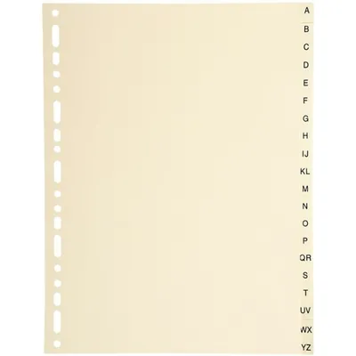 Image de EXACOMPTA 1120E EXACOMPTA Karton-Register A-Z, DIN A4, 20-teilig