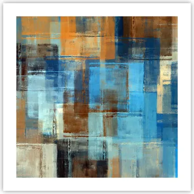 Produktbild von Poster - Poster ohne Rahmen - Abstraktion modern - 50x50 cm - Wand Bild - Wanddeko - Wandbilder - Kunstposter - Wandposter - Bilder - Kunstdruck - Wanddekoration - Wandbild - P2XAC50x50-3418