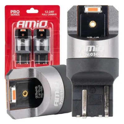 Obrázek produktu pro LED autožárovky W21/5W Canbus červené sada 2 ks 12V/24V SMD 1860 AMiO-03602