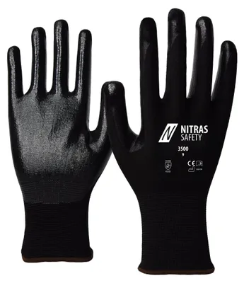 Produktbild von Nitras Arbeitshandschuhe 3500 6 schwarz