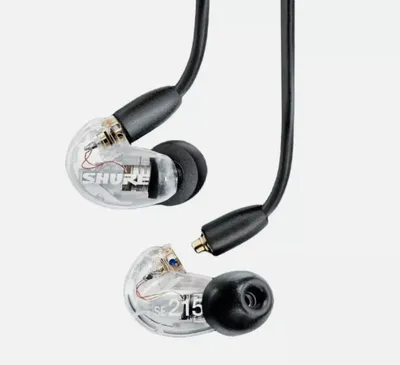 Produktbild von SHURE SE215 In-Ear Klar / Transparent Professional Kopfhörer Sound Isolierend 3.5 mm Klinke Kabel