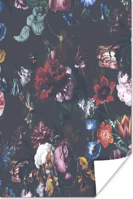 Produktbild von MuchoWow® Poster Blumen - Farben - Kunst 60x90 cm - Wanddekoration
