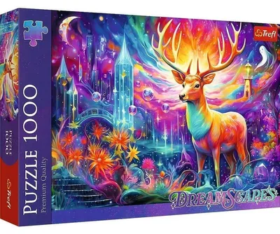 Zdjęcie produktu dla Trefl 1000 el. DreamScapes: Mistyczny jeleń, 1000 szt., Artystyczny