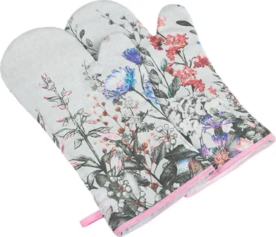 Produktbild von Grillhandschuhe 2pcs - 20x36 cm - Lila,Grau