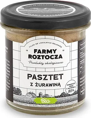 Produktbild von GEFLÜGEL- UND SCHWEINPASTE MIT -CRANBERRIES 180 g (GLAS) - BAUERNHOF ROZTOCZA