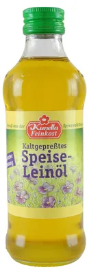 Produktbild von Kaltgepresstes Leinöl von Kunella Feinkost (250 ml)