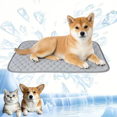 Produktbild von YXHZVON Kühlmatte für Hunde, selbstkühlende Matte für Hunde und Katzen im Sommer, langlebige Kühlmatten für Haustiere, Schlafmatratze für Katzen und Welpen, geeignet für den Einsatz zu Hause und auf Reisen, 70 x 55 cm